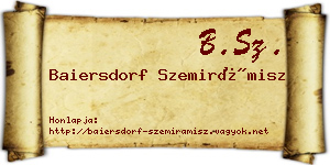 Baiersdorf Szemirámisz névjegykártya
